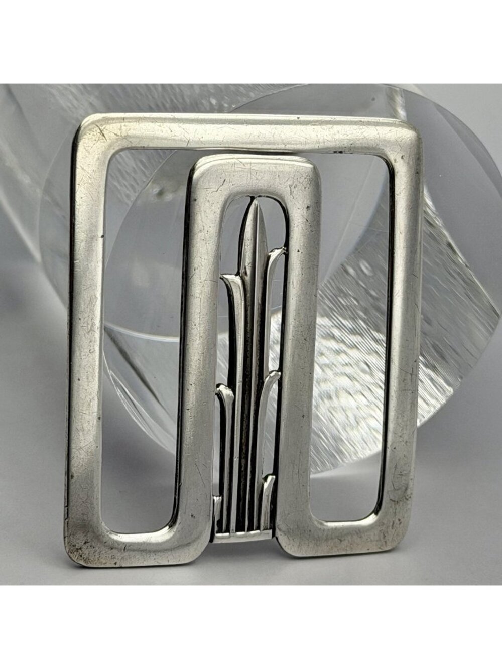 Georg Jensen Art Deco Money Clip Sigvard Bernadotte Sterling Silver Early Mark
